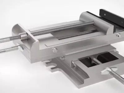 Cross Slide Vise 3D model