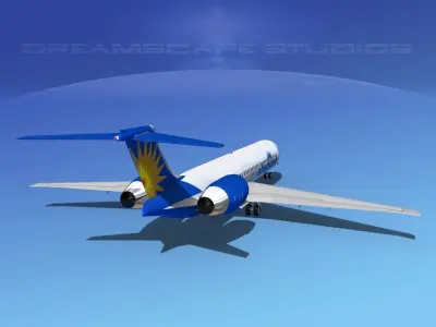McDonnell Douglas MD-87 Allegiant 3D model