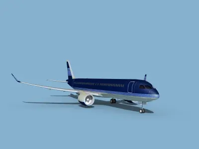 Airbus A220-300 Corporate 4 3D model