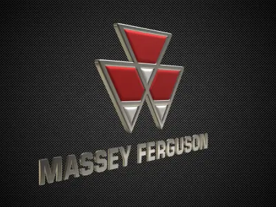 massey ferguson logo 3D model