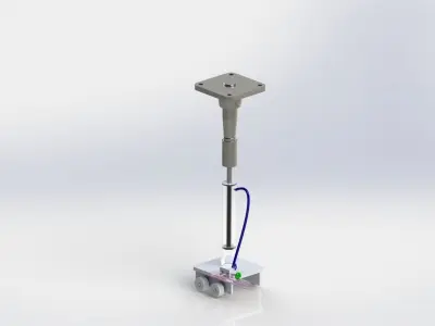 Pivot pin assembly Free 3D model