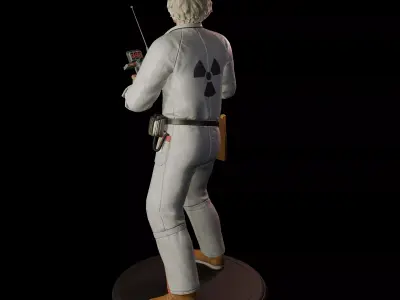 Doc Brown  Retro Sci-Fi STL 3D Print Collectible 3D print model
