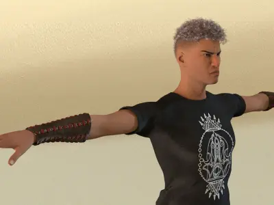 African Male 02 Low-poly 3D model