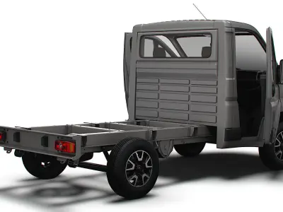 Opel Movano Chassis HQInterior SCab 3000WB 2023 3D model