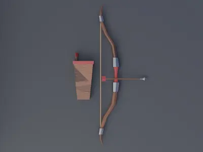 Bow - Low Poly Low-poly 3D model