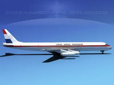 Douglas DC-8-63 Lineas Aereas Paraguayas 3D model