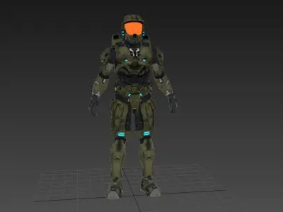 Master Chief - Halo 3D model