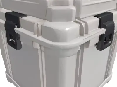 Heavy Duty Plastic Storage Container Low-poly 3D model