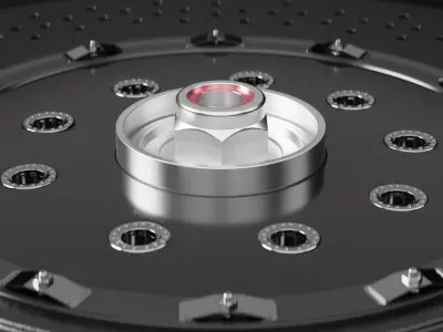 Car Brake Disc Type Three 3D model