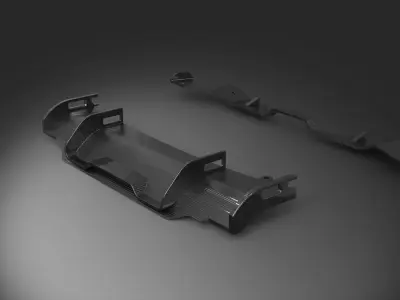 spoiler diffuser tuning auto moto 3D model