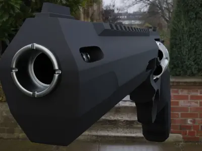 Taurus Raging Hunter Magnum Low-poly 3D model