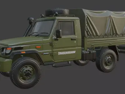 Military Truck 3D Model 3D model
