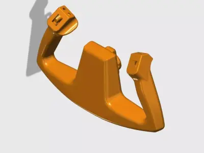 Editable Cessna 172 Yoke for flight simulator 3D print model