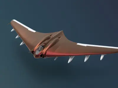 Horten Ho 229 jet 3D model