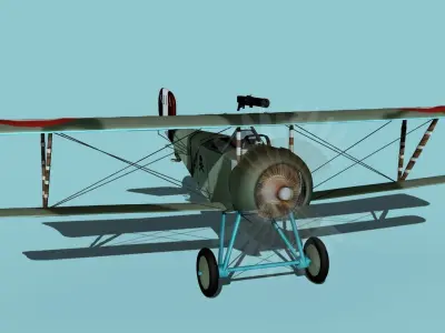 Nieuport 11 VHP V09 3D model