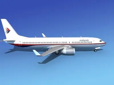 Boeing 737-800 Malaysia 3D model