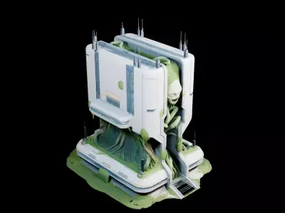 BioCore Nexus Tower 3D model