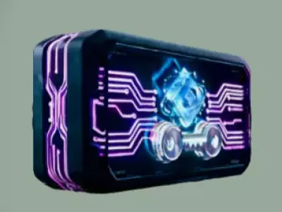 Cyberpunk Game Asset Low-poly 3D model