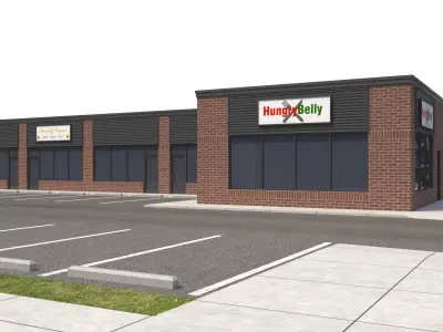 Retail-096 Retail Store 3D model