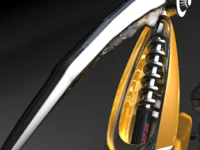 Praying Mantis Robot RIGGED Low-poly 3D model