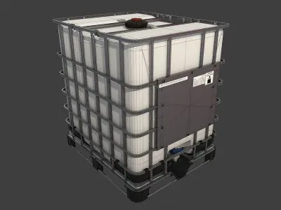Intermediate Bulk Container Low-poly 3D model