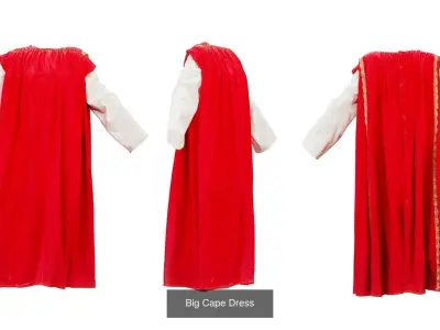 32 Historic and Retro Dresses 3D Model Collection