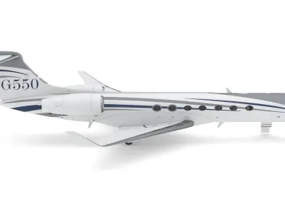 Gulfstream G550 Long Range Business Jet 3D model