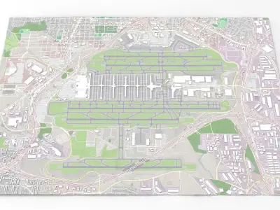 Airport Atlanta United States 3D model