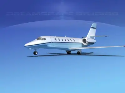 Cessna 680 Citation Sovereign V04 3D model