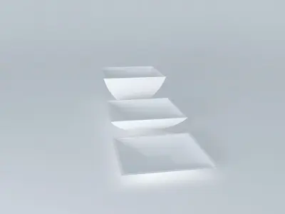 Bowls three Free 3D model
