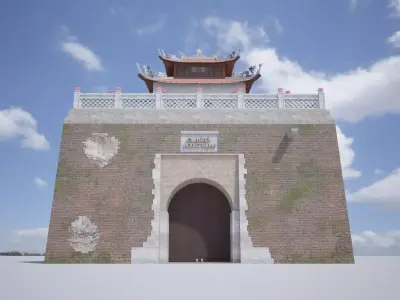 The North Gate Thang Long Hanoi Citadel 3D model