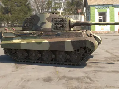 King Tiger Tank  3D model