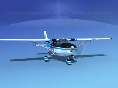 Cessna 172 Skyhawk 1967 V07 3D model