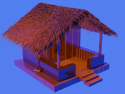  Sri Lankan Ancient House - 3D Model 3D model