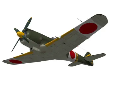 Nakajima Ki-84 Hayate 3D model