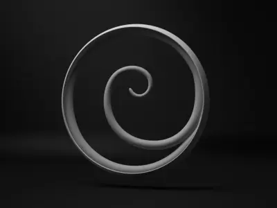 Stairway spiral - Casa Batllo - Gaudi Free 3D model