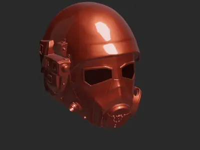 Helmet NCR Fallout Veteran 3D print model