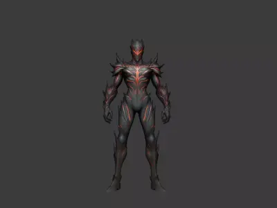 red demon redy for game  Low-poly 3D model