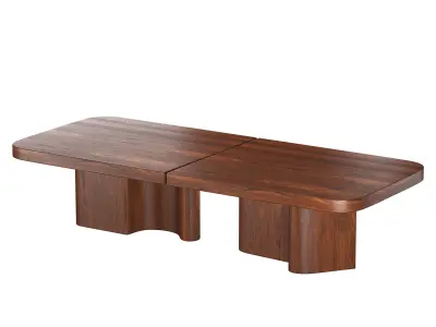 CAMUR TWO-PART DINING TABLE 3D model