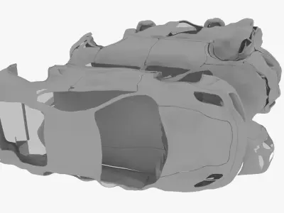 Destroyed cars Vol 2 3D model