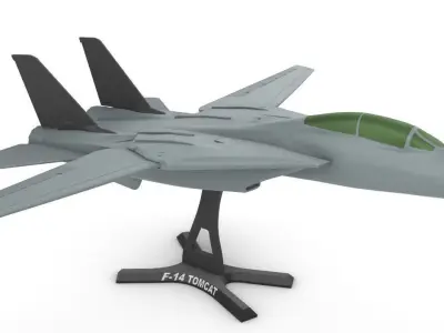 F-14 Tomcat wing movable 3D print model