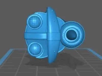 Retro Space Car - 01 3D print model