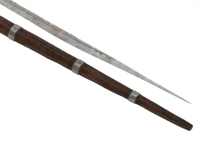 5 North African Swords Collection Low-poly 3D model