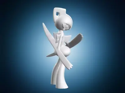 Gallade Miniature Figure 3D print model