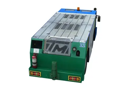 Lowpoly Pushback TLD TMX 400 Low-poly 3D model