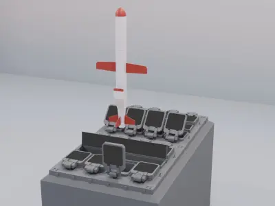 Vertical Launching System BGM 109 Tomahawk 3D model