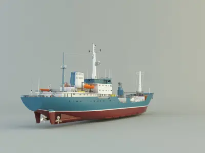  cargo ship marine model 3D model