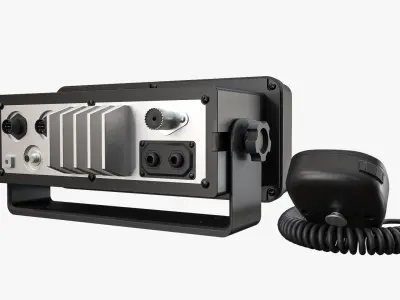 Fixed-Mount VHF Radio 3D model