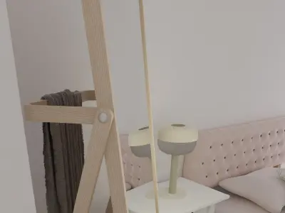 Stand Mirror IKEA IKORNNES Free 3D model