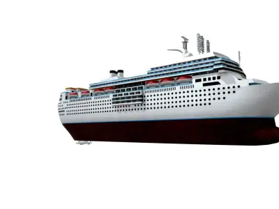Italian Cruise Low-poly 3D model